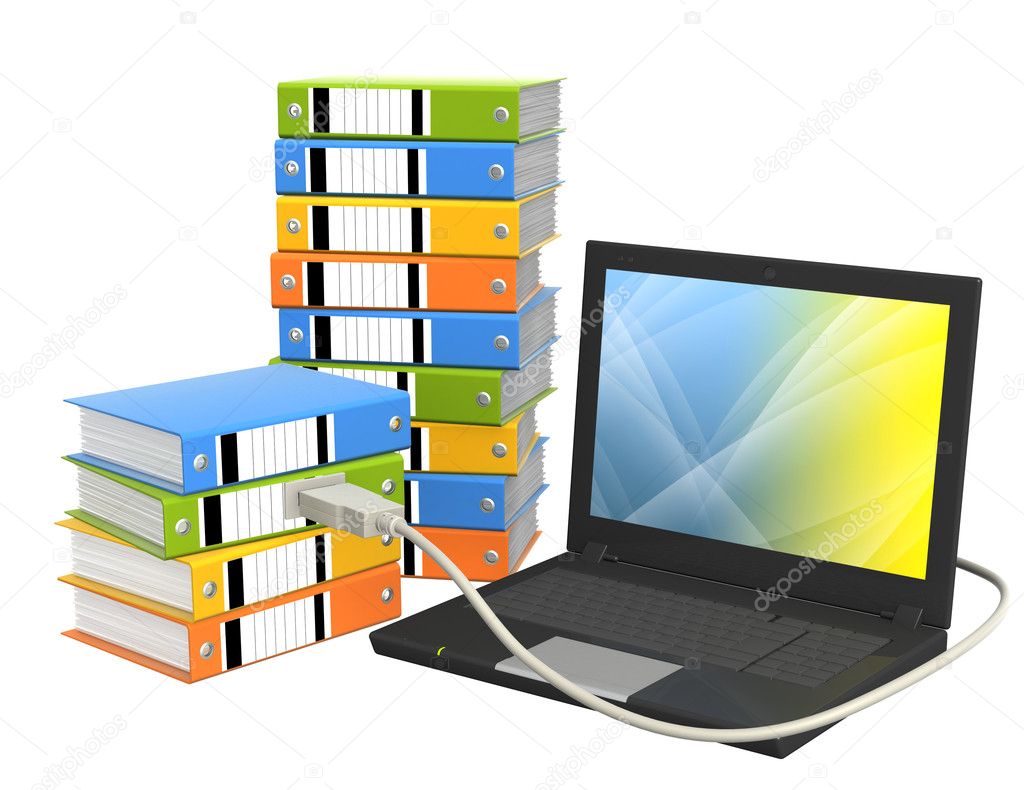 Chiavetta USB collegata a un computer